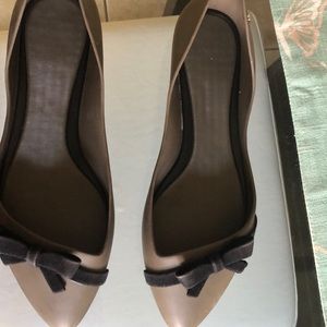 Melissa taupe and black shoes